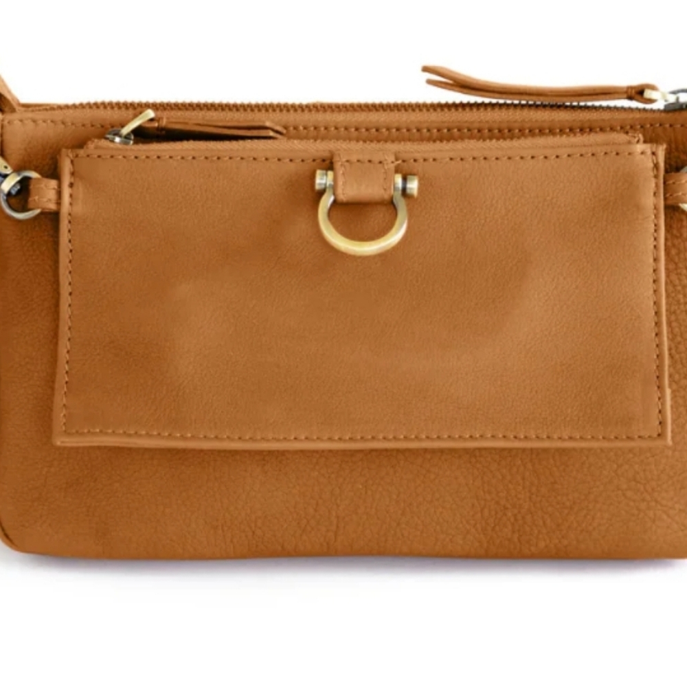 NWT - SAPAHN AE CROSSBODY WRISTLET WALLET - MUSTARD